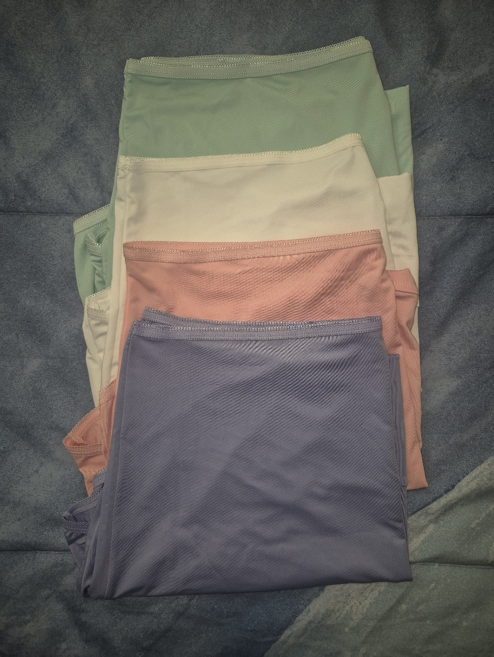 NEW Underwear Panty NWOT Sz 12. Qty 4. w/out Package Blue Peach White Mint Green - Picture 16 of 16
